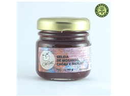 Geleia de morango, cacau e merlot