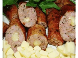 Linguia Artesanal Recheada com queijo