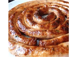 Linguia de Frango com alho por