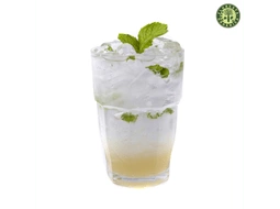 Polpa de suco de abacaxi com hortel